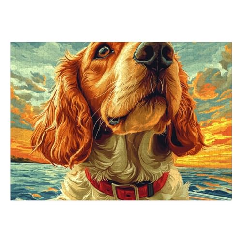 The Labrador Retriever Puzzle 1000-teilige Schwer Puzzle Spielzeug Pädagogisches Spiel Impossible Herausforderung Spielzeug Für Erwachsene Und Kinder in Bewährter 70x50cm von BCAKDBDOE