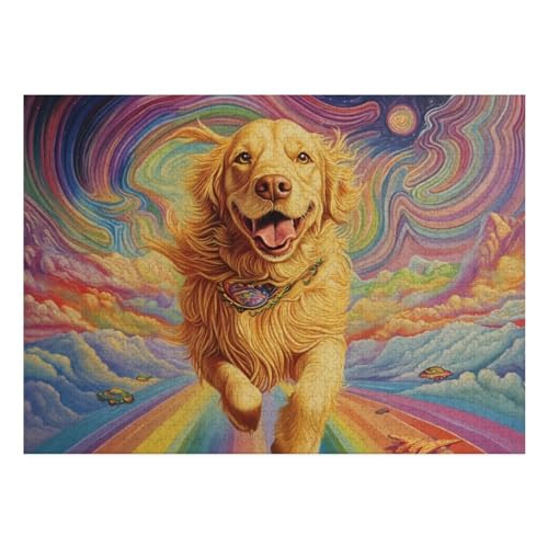 The Labrador Retriever Puzzle 1000-teilige Schwer Puzzle Spielzeug Pädagogisches Spiel Impossible Herausforderungsspielzeug Für Erwachsene Und Kinder in Bewährter 70x50cm von BCAKDBDOE