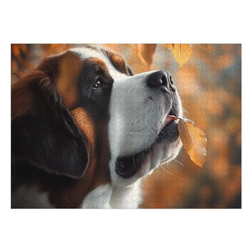 Tibetan Mastiff Puzzle 1000 Teile Schwer Puzzle Spielzeug Lernspiel Impossible Herausforderungsspielzeug Für Erwachsene Und Kinder Ab 14 Jahren 70x50cm von BCAKDBDOE