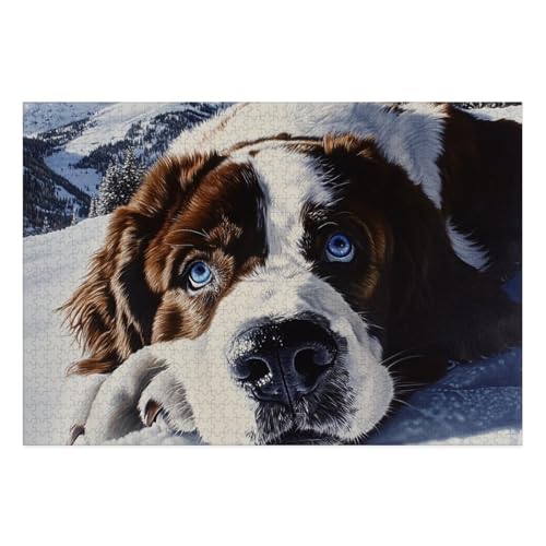 Tibetan Mastiff Puzzle 1000 Teile Schwer Puzzle Spielzeug Pädagogisches Spiel Impossible Herausforderung Spielzeug Für Erwachsene Und Kinder Ab 12 Jahren 38x26cm von BCAKDBDOE
