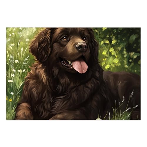 Tibetan Mastiff Puzzle 1000-teilige Schwer Puzzle Spielzeug Lernspiel Impossible Herausforderung Spielzeug Für Erwachsene Und Kinder Ab 12 Jahren 38x26cm von BCAKDBDOE