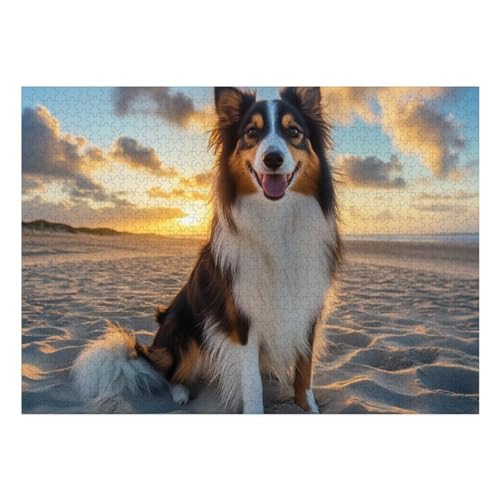 Tibetan Mastiff Puzzle 1000-teilige Schwer Puzzle Spielzeug Lernspiel Impossible Herausforderung Spielzeug Für Erwachsene Und Kinder Ab 12 Jahren 70x50cm von BCAKDBDOE