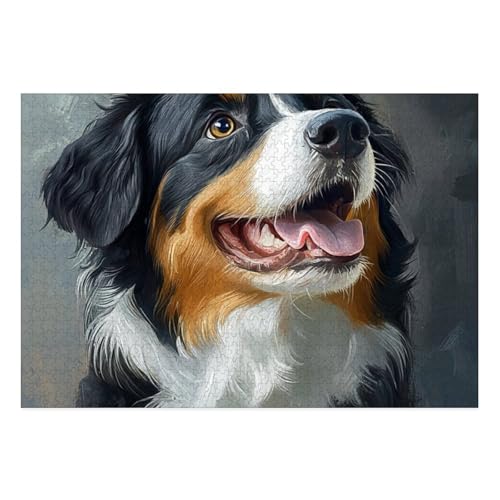 Tibetan Mastiff Puzzle 1000-teilige Schwer Puzzle Spielzeug Lernspiel Impossible Herausforderungsspielzeug Für Erwachsene Kinder 38x26cm von BCAKDBDOE