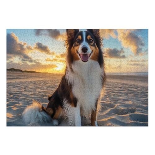 Tibetan Mastiff Puzzle 1000-teilige Schwer Puzzle Spielzeug Pädagogisches Spiel Impossible Herausforderung Spielzeug Für Erwachsene Und Kinder Ab 12 Jahren 38x26cm von BCAKDBDOE