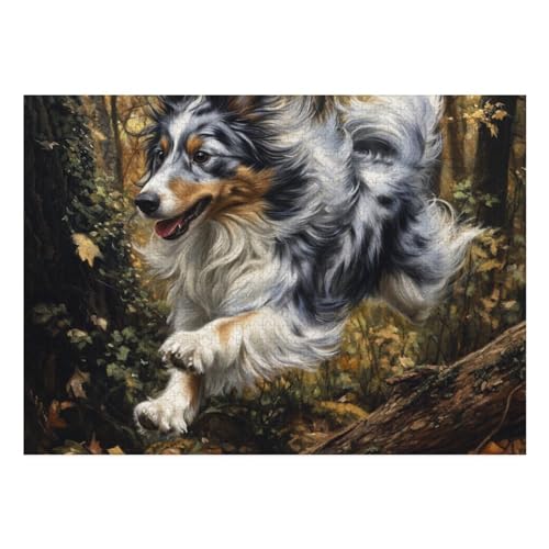 Tibetan Mastiff Puzzles 1000 Teile Schwer Puzzle Spielzeug Lernspiel Impossible Herausforderungsspielzeug Für Erwachsene Kinder 70x50cm von BCAKDBDOE