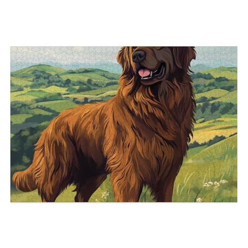 Tibetan Mastiff Puzzles 1000 Teile Schwer Puzzle Spielzeug Lernspiel Impossible Herausforderungsspielzeug Für Erwachsene Und Kinder Ab 14 Jahren 38x26cm von BCAKDBDOE