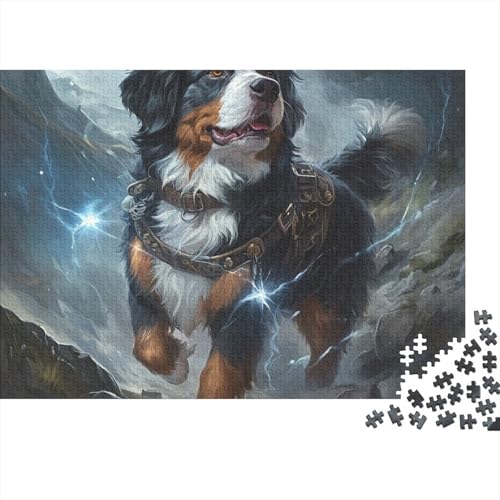 Tibetischer Mastiff Puzzle 1000 Teile Schwer Ür Erwachsene Und Kinder Ab 12 Jahren Puzzle Spielzeug Lernspiel Impossible (75x50cm) von BCAKDBDOE