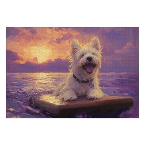 West Highland White Terrier Puzzle 1000 Teile Schwer Puzzle Spielzeug Pädagogisches Spiel Impossible Herausforderung Spielzeug Für Erwachsene Und Kinder Ab 14 Jahren 38x26cm West Highland White Terrier Puzzle 1000 Teile Schwer Puzzle Spielzeug Pädagogisches Spiel Impossible Herausforderung Spielzeug Für Erwachsene Und Kinder Ab 14 Jahren 38x26cm von BCAKDBDOE