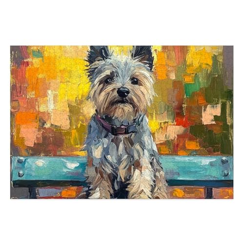 West Highland White Terrier Puzzle 1000 Teile Schwer Puzzle Spielzeug Pädagogisches Spiel Impossible Herausforderungsspielzeug Für Erwachsene Und Kinder in Bewährter 38x26cm von BCAKDBDOE