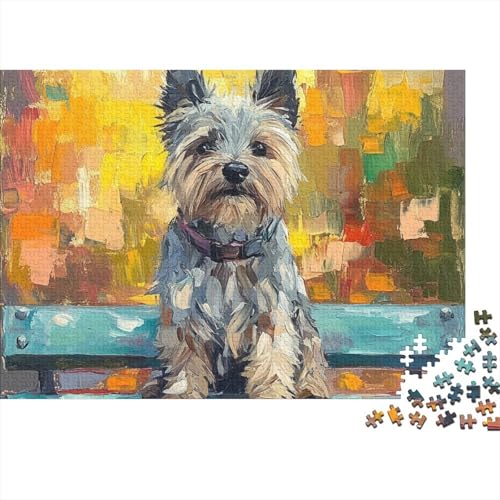 West Highland White Terrier Puzzle 1000 Teile Schwer Ür Erwachsene Und Kinder Ab 12 Jahren Puzzle Spielzeug Lernspiel Impossible (75x50cm) von BCAKDBDOE
