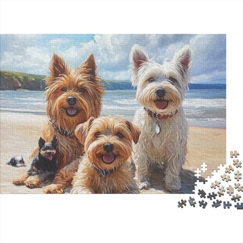 West Highland White Terrier Puzzle 1000 Teile Schwer Ür Erwachsene Und Kinder Ab 12 Jahren Puzzle Spielzeug Lernspiel Impossible (75x50cm) von BCAKDBDOE