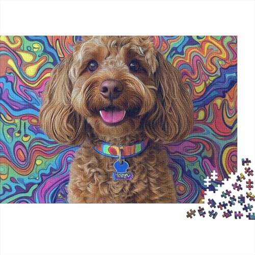 Yorkshire Terrier Puzzle 1000 Teile Schwer Puzzle Spielzeug Lernspiel Impossible Herausforderung Spielzeug Für Erwachsene Kinder (75x50cm) von BCAKDBDOE