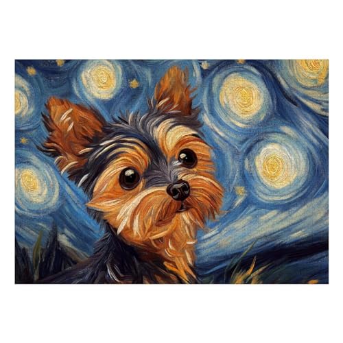Yorkshire Terrier Puzzle 1000 Teile Schwer Puzzle Spielzeug Lernspiel Impossible Herausforderung Spielzeug Für Erwachsene Und Kinder Ab 14 Jahren 70x50cm Yorkshire Terrier Puzzle 1000 Teile Schwer Puzzle Spielzeug Lernspiel Impossible Herausforderung Spielzeug Für Erwachsene Und Kinder Ab 14 Jahren 70x50cm von BCAKDBDOE