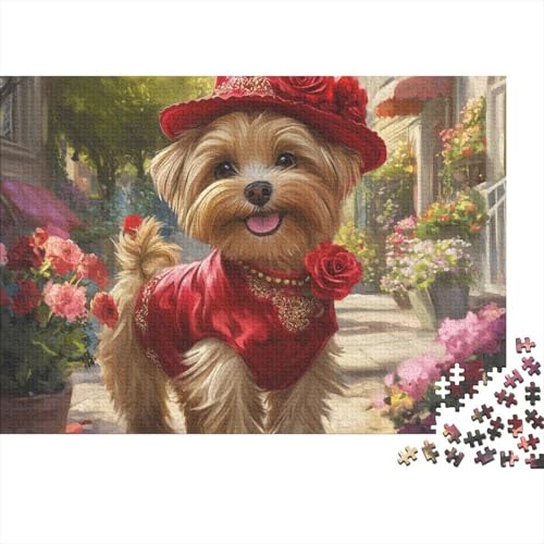 Yorkshire Terrier Puzzle 1000 Teile Schwer Ür Erwachsene Und Kinder Ab 12 Jahren Puzzle Spielzeug Lernspiel Impossible (75x50cm) von BCAKDBDOE