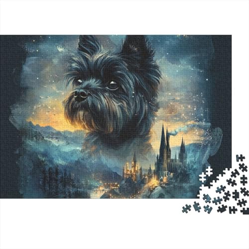 Yorkshire Terrier Puzzle 1000 Teile Schwer Ür Erwachsene Und Kinder Ab 12 Jahren Puzzle Spielzeug Lernspiel Impossible (75x50cm) von BCAKDBDOE