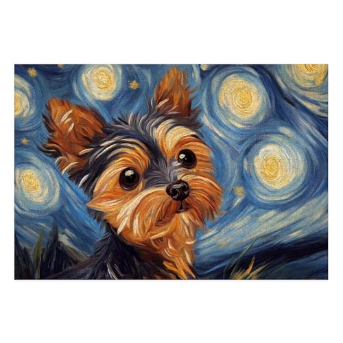 Yorkshire Terrier Puzzles 1000 Teile Schwer Puzzle Spielzeug Pädagogisches Spiel Impossible Herausforderung Spielzeug Für Erwachsene Und Kinder Ab 12 Jahren 38x26cm Yorkshire Terrier Puzzles 1000 Teile Schwer Puzzle Spielzeug Pädagogisches Spiel Impossible Herausforderung Spielzeug Für Erwachsene Und Kinder Ab 12 Jahren 38x26cm von BCAKDBDOE