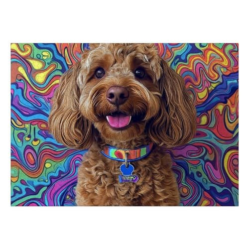 Yorkshire Terrier Puzzles 1000 Teile Schwer Puzzle Spielzeug Pädagogisches Spiel Impossible Herausforderung Spielzeug Für Erwachsene Und Kinder Ab 14 Jahren 70x50cm von BCAKDBDOE