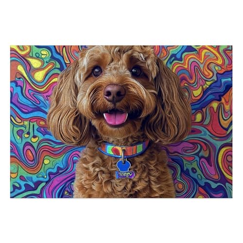 Yorkshire Terrier Puzzles 1000 Teile Schwer Puzzle Spielzeug Pädagogisches Spiel Impossible Herausforderungsspielzeug Für Erwachsene Und Kinder Ab 12 Jahren 38x26cm von BCAKDBDOE
