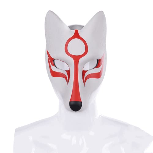 BCATTAW Anime Fox Damen-Maske, PU-Leder, Eva, weißer Fuchs, Maskerade, Party-Requisiten BCATTAW Anime Fox Damen-Maske, PU-Leder, Eva, weißer Fuchs, Maskerade, Party-Requisiten von BCATTAW