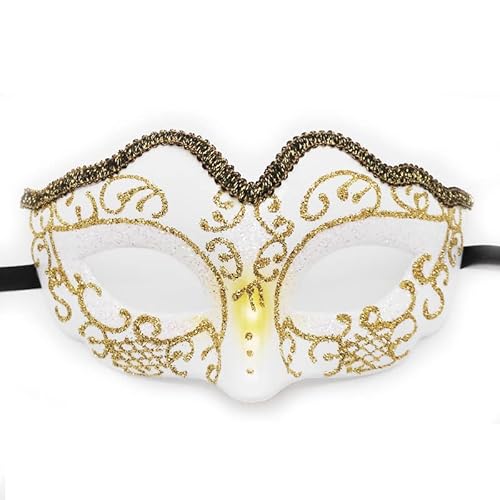 BCATTAW Beauty Decorated Cosplay Mask Show Costume Props Plastic Half Face Cover for Adults BCATTAW Beauty Decorated Cosplay Mask Show Costume Props Plastic Half Face Cover for Adults von BCATTAW