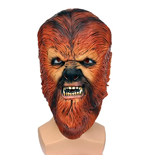 BCATTAW Chewbaccas Cosplay Maske Halloween Cosplay Maske Maskerade Party Lustige Performance Requisiten Maske Horror Kopfbedeckung für Halloween Karneval Kostüm Party Requisiten BCATTAW Chewbaccas Cosplay Maske Halloween Cosplay Maske Maskerade Party Lustige Performance Requisiten Maske Horror Kopfbedeckung für Halloween Karneval Kostüm Party Requisiten von BCATTAW