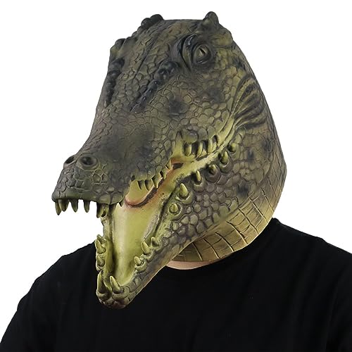 BCATTAW Cosplay Kostüm Maske Beast Tierkopf Vollkopf Maske Fierce Krokodilmaske Dinosaurier Maske Lustige Tier Rollenspiel Requisiten BCATTAW Cosplay Kostüm Maske Beast Tierkopf Vollkopf Maske Fierce Krokodilmaske Dinosaurier Maske Lustige Tier Rollenspiel Requisiten von BCATTAW