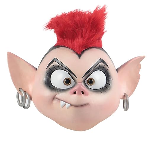 BCATTAW Cosplay Kostüm Maske Elf Junge Maske Kopfbedeckung Vollgesicht Magische Haare Cos Clown Maske Halloween Lustige Lustige Vibrato Requisiten BCATTAW Cosplay Kostüm Maske Elf Junge Maske Kopfbedeckung Vollgesicht Magische Haare Cos Clown Maske Halloween Lustige Lustige Vibrato Requisiten von BCATTAW