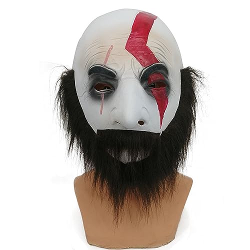 BCATTAW Cosplay Kostüm Maske Halloween Horror Requisiten Gods Of Wars Returns Kratos Maske Peripheres Spielzeug Ghost Ball Warcraft Maske BCATTAW Cosplay Kostüm Maske Halloween Horror Requisiten Gods Of Wars Returns Kratos Maske Peripheres Spielzeug Ghost Ball Warcraft Maske von BCATTAW