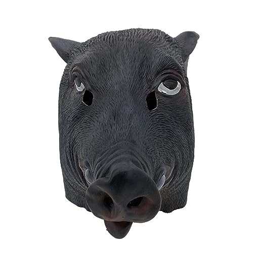 BCATTAW Cosplay Kostüm Maske Halloween Schwein Kopf Maske Horror Tier Kopfbedeckung Tanzparty Schwein Bajie Spoof Maske Requisiten BCATTAW Cosplay Kostüm Maske Halloween Schwein Kopf Maske Horror Tier Kopfbedeckung Tanzparty Schwein Bajie Spoof Maske Requisiten von BCATTAW