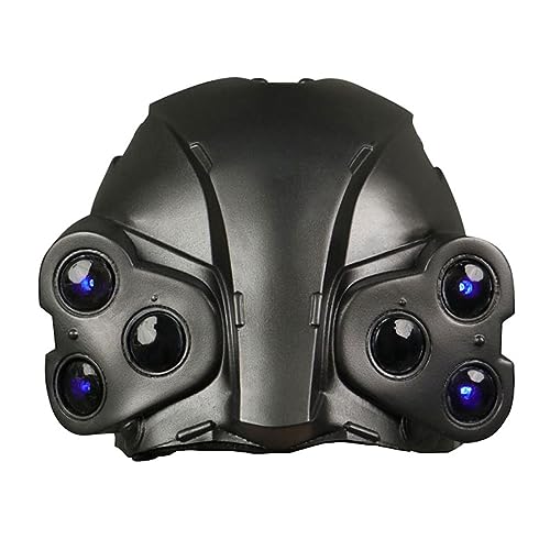 BCATTAW Cosplay Kostüm Maske Helmmaske Vollgesichtsmaske Ganzkopf Maske Halloween Lustige Vibrato Broadcast Licht Requisiten von BCATTAW