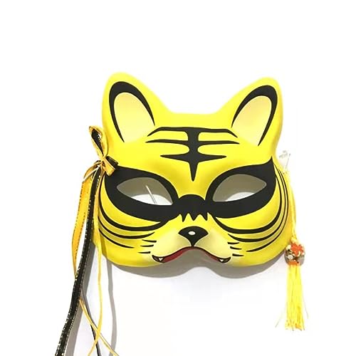 BCATTAW Cosplay Kostüm Maske Leuchtende Kleine Tiger Maske Halbgesicht Fuchs Katze Gesichtsmaske Cartoon Tiger Kopf Maske BCATTAW Cosplay Kostüm Maske Leuchtende Kleine Tiger Maske Halbgesicht Fuchs Katze Gesichtsmaske Cartoon Tiger Kopf Maske von BCATTAW