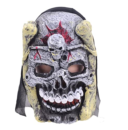 BCATTAW Cosplay Maske Horror Grimasse Alte Dame Lustige Geist Cosplay Maske Horror Kopfbedeckung für Halloween Karneval Kostüm Party Requisiten von BCATTAW