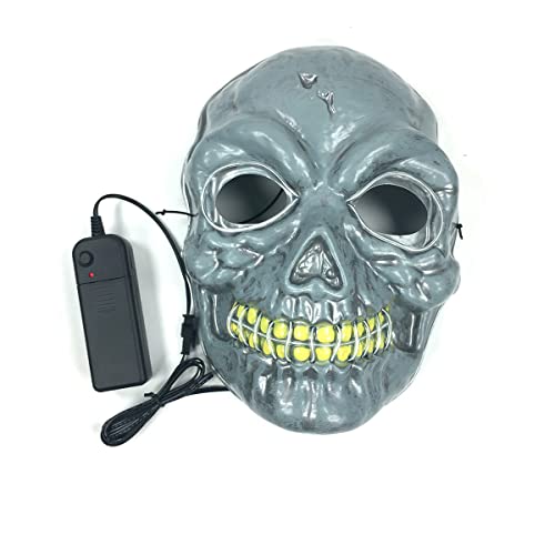 BCATTAW El Cold Light Party Ball Skull Glow Cosplay Maske Halloween Karneval Maskerade Fluoreszierende Cosplay Maske Horror Kopfbedeckung für Halloween Karneval Kostüm Party Requisiten BCATTAW El Cold Light Party Ball Skull Glow Cosplay Maske Halloween Karneval Maskerade Fluoreszierende Cosplay Maske Horror Kopfbedeckung für Halloween Karneval Kostüm Party Requisiten von BCATTAW