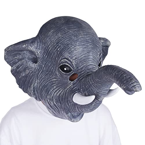 BCATTAW Elefant Tierwelt Maske Verkleidung Halloween Cosplay Kostüm Maske Gruselige Requisiten BCATTAW Elefant Tierwelt Maske Verkleidung Halloween Cosplay Kostüm Maske Gruselige Requisiten von BCATTAW