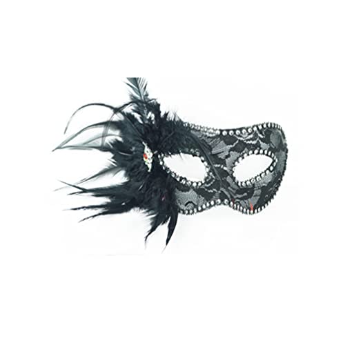 BCATTAW Federmaske Venedig Prinzessin Gesichtsabdeckung für Dame Tanzende Halbgesichtsmaske für Neujahrsparty BCATTAW Federmaske Venedig Prinzessin Gesichtsabdeckung für Dame Tanzende Halbgesichtsmaske für Neujahrsparty von BCATTAW