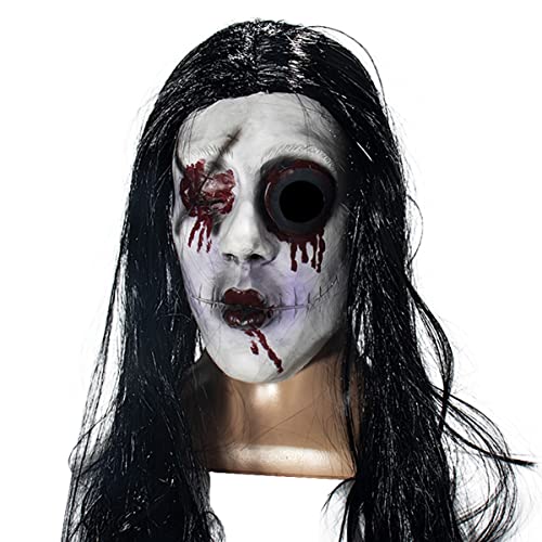 BCATTAW Halloween Weiblicher Geist Cosplay Maske Horror Blutnarbe Kopfbedeckung Party Gruselige Requisiten Maske Horror Kopfbedeckung für Halloween Karneval Kostüm Party Requisiten BCATTAW Halloween Weiblicher Geist Cosplay Maske Horror Blutnarbe Kopfbedeckung Party Gruselige Requisiten Maske Horror Kopfbedeckung für Halloween Karneval Kostüm Party Requisiten von BCATTAW
