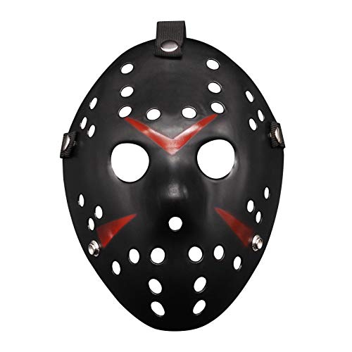 BCATTAW Horror Jasons Cosplay Maske Kunststoff Schwarz Overhead Cover Halloween Cosplay Requisiten BCATTAW Horror Jasons Cosplay Maske Kunststoff Schwarz Overhead Cover Halloween Cosplay Requisiten von BCATTAW