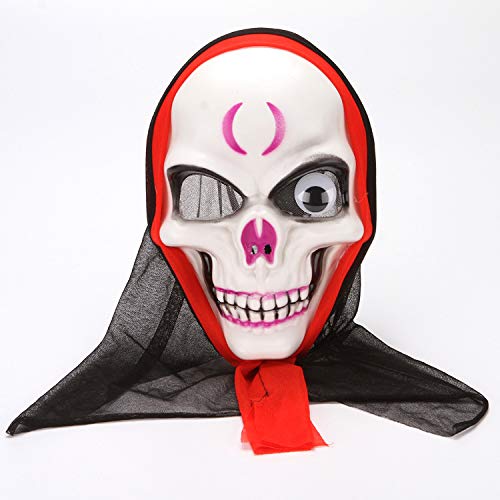 BCATTAW Kapuzen Geist Skelett Cosplay Maske Party Overhead Cover Halloween Cosplay Requisiten von BCATTAW