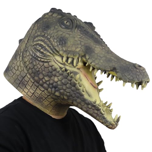 BCATTAW Krokodil-Maske, Anime-Verkleidung, Dinosaurier-Maske, Halloween, Cosplay, Kostüm, Maske, Tier BCATTAW Krokodil-Maske, Anime-Verkleidung, Dinosaurier-Maske, Halloween, Cosplay, Kostüm, Maske, Tier von BCATTAW