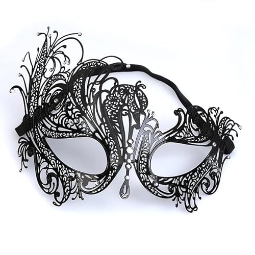 BCATTAW Lady Grey Cosplay Maske mit Strass Metall Halbgesichtsabdeckung Party Halloween Kostüm Requisiten BCATTAW Lady Grey Cosplay Maske mit Strass Metall Halbgesichtsabdeckung Party Halloween Kostüm Requisiten von BCATTAW