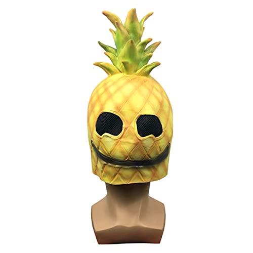 BCATTAW Lustige Ananas-Kopfbedeckung, Maskerade, Anime-Spiel, Kopfschmuck, Halloween, Cosplay, Kostüm, Maske von BCATTAW