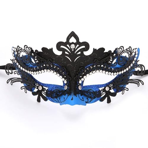 BCATTAW Luxus Metall mit Strass Cosplay Maske Party Krone Halbgesichtsabdeckung Kostüm Requisiten BCATTAW Luxus Metall mit Strass Cosplay Maske Party Krone Halbgesichtsabdeckung Kostüm Requisiten von BCATTAW