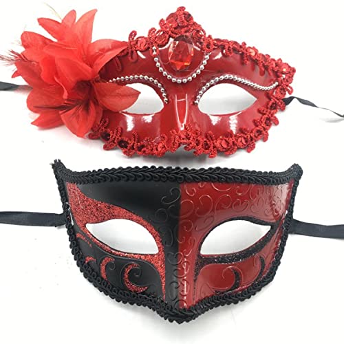 BCATTAW Maskerade Cosplay Maske Half Face Karneval Paar Cosplay Maske Venedig Horror Kopfbedeckung für Halloween Karneval Kostüm Party Requisiten BCATTAW Maskerade Cosplay Maske Half Face Karneval Paar Cosplay Maske Venedig Horror Kopfbedeckung für Halloween Karneval Kostüm Party Requisiten von BCATTAW