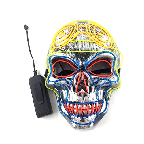 BCATTAW Niedliche Form Leuchtende Cosplay Maske Pilot Schädel Haar Licht Cosplay Maske Halloween Horror Licht Requisiten Maske Horror Kopfbedeckung für Halloween Karneval Kostüm Party Requisiten BCATTAW Niedliche Form Leuchtende Cosplay Maske Pilot Schädel Haar Licht Cosplay Maske Halloween Horror Licht Requisiten Maske Horror Kopfbedeckung für Halloween Karneval Kostüm Party Requisiten von BCATTAW
