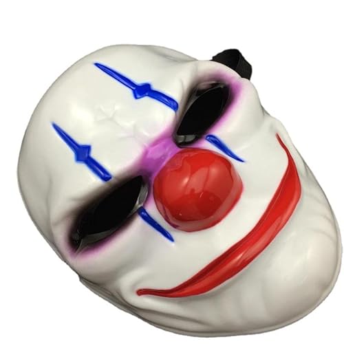 BCATTAW Paydays2 Clown Cosplay Maske Kunststoff Overhead Cover Halloween Kostüm Requisiten BCATTAW Paydays2 Clown Cosplay Maske Kunststoff Overhead Cover Halloween Kostüm Requisiten von BCATTAW