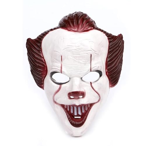 BCATTAW Pennywises Clown Cosplay Maske Halloween Cosplay Requisiten Kunststoff Overhead Cosplay Maske von BCATTAW