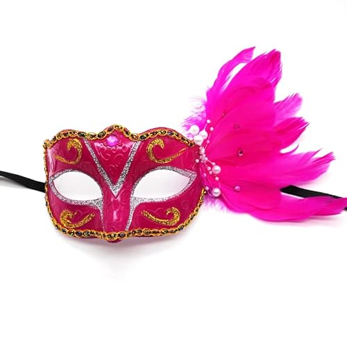 BCATTAW Rote Prinzessinnen-Cosplay-Maske, Party-Kostüm, Requisiten, bunt, halbe Gesichtsabdeckung für Kinder BCATTAW Rote Prinzessinnen-Cosplay-Maske, Party-Kostüm, Requisiten, bunt, halbe Gesichtsabdeckung für Kinder von BCATTAW