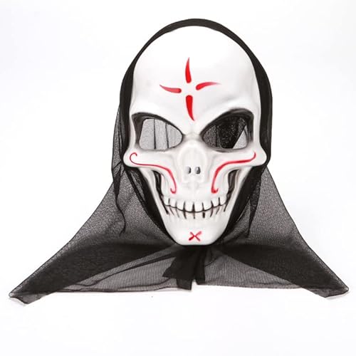 BCATTAW Scary Hooded Ghost Cosplay Mask Halloween Costume Props Party Overhead Cover BCATTAW Scary Hooded Ghost Cosplay Mask Halloween Costume Props Party Overhead Cover von BCATTAW