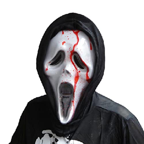 BCATTAW Scary Hooded Ghost Cosplay Mask Halloween Costume Props Party Plastic Overhead Cover BCATTAW Scary Hooded Ghost Cosplay Mask Halloween Costume Props Party Plastic Overhead Cover von BCATTAW