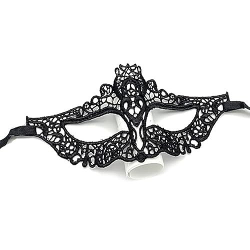 BCATTAW Schwarze Cosplay-Maske aus Spitze, Halbgesichtsabdeckung, Kostüm-Requisiten für Damen BCATTAW Schwarze Cosplay-Maske aus Spitze, Halbgesichtsabdeckung, Kostüm-Requisiten für Damen von BCATTAW
